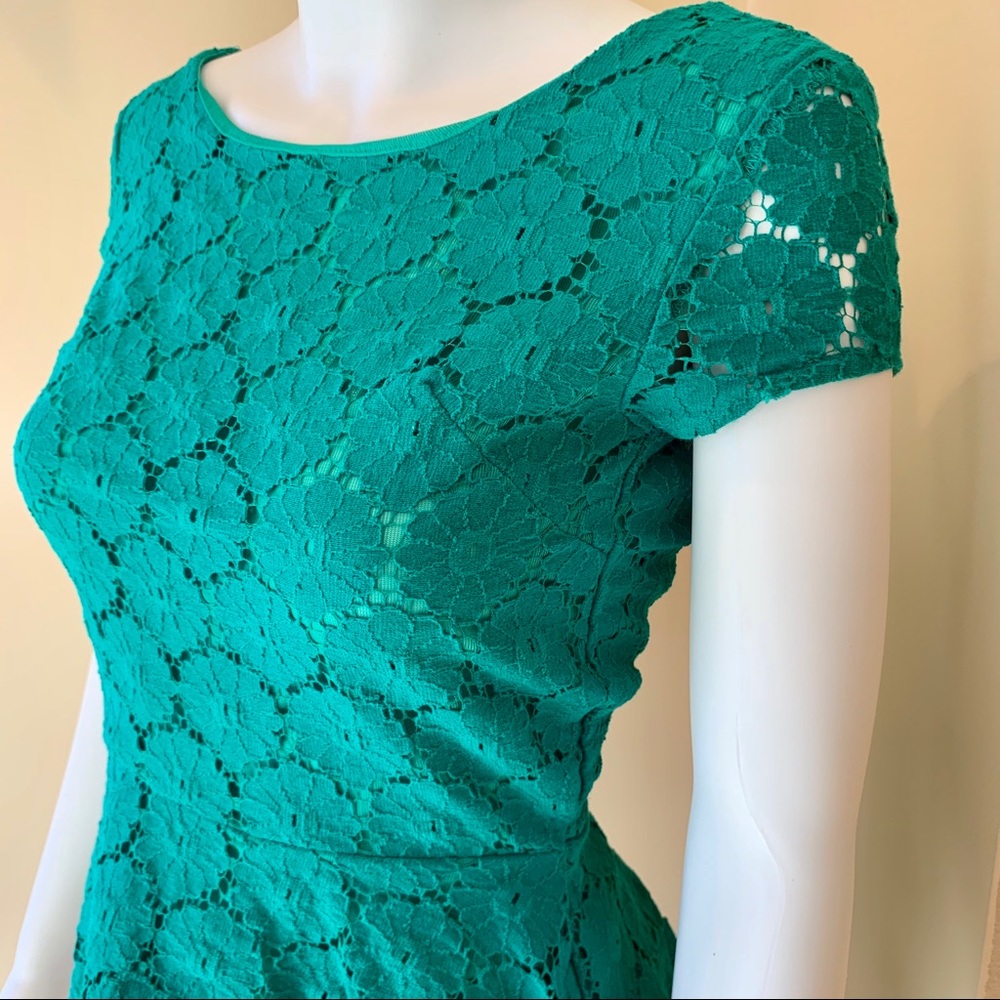5 for $25 - Green Peplum Top - Picture 2 of 4